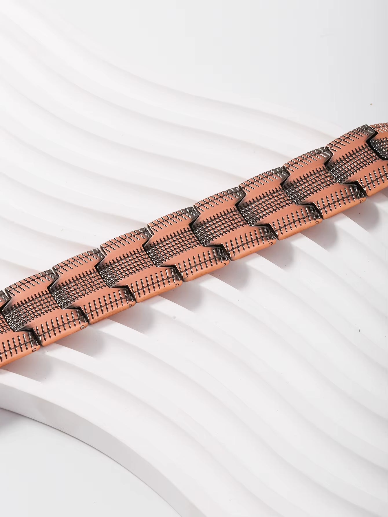 CopperPulse Copper Magnetic Bracelet – Men’s 3X Strength Therapy Jewelry with 3800 Gauss Magnets