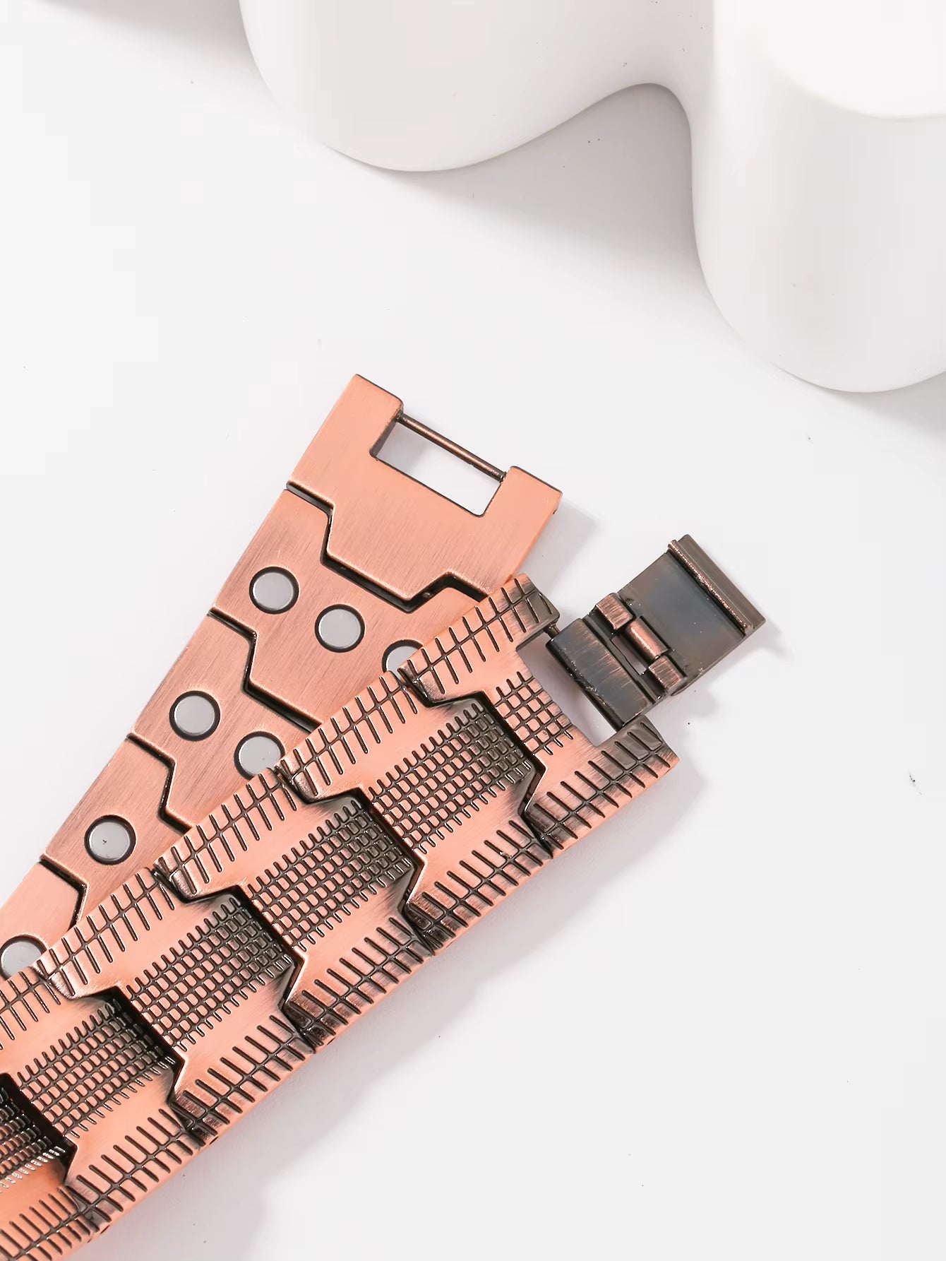 CopperPulse Copper Magnetic Bracelet – Men’s 3X Strength Therapy Jewelry with 3800 Gauss Magnets