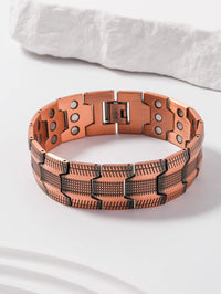 CopperPulse Copper Magnetic Bracelet – Men’s 3X Strength Therapy Jewelry with 3800 Gauss Magnets