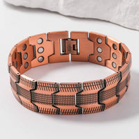 CopperPulse Copper Magnetic Bracelet – Men’s 3X Strength Therapy Jewelry with 3800 Gauss Magnets