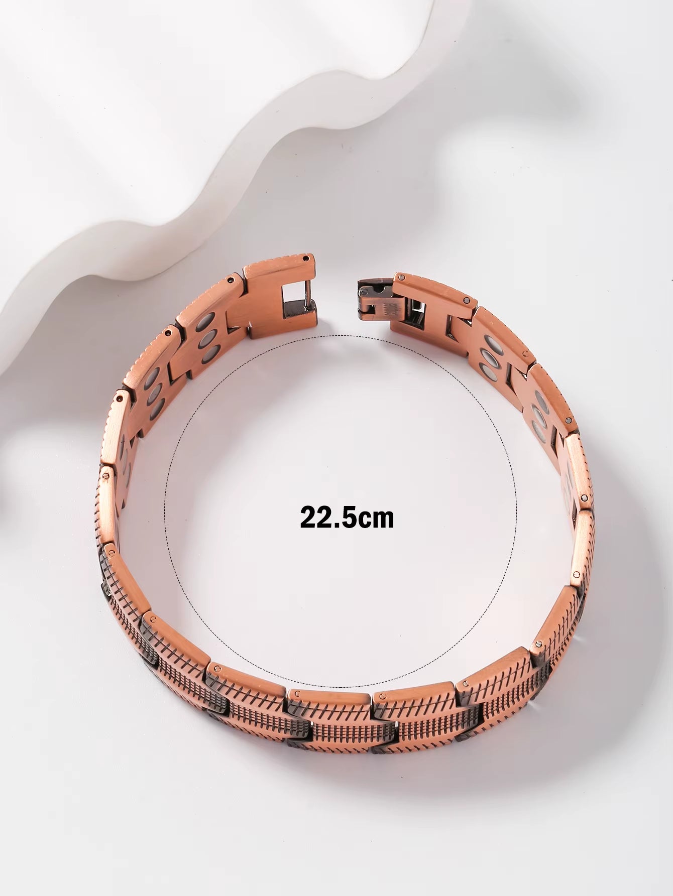 CopperPulse Copper Magnetic Bracelet – Men’s 3X Strength Therapy Jewelry with 3800 Gauss Magnets